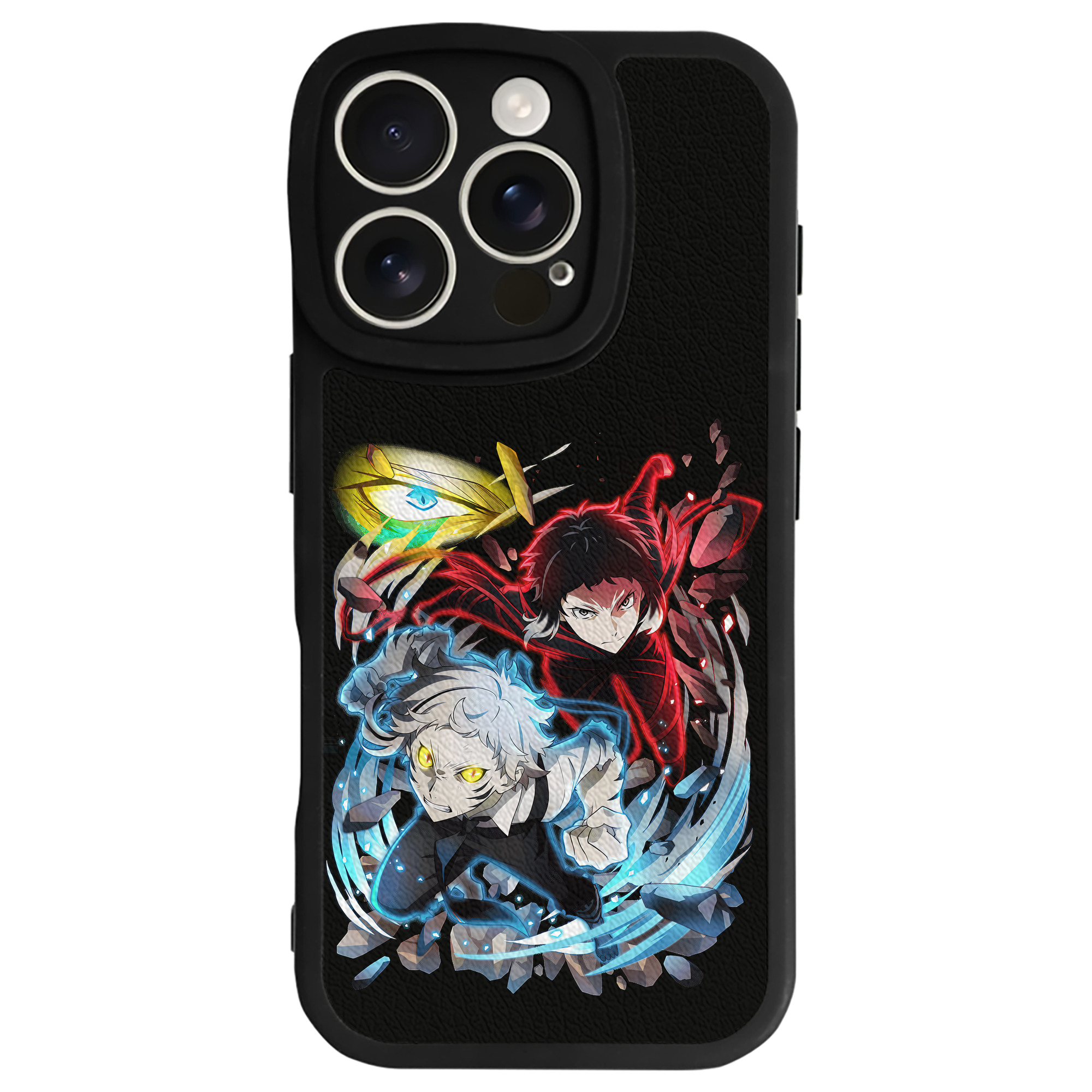 （画像用） 文豪ストレイドッグス Bungo Stray Dogs 【iPhone 16シリーズ対応】シリコンスマホケース（レザー調） 材質：シリコン